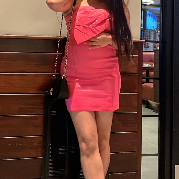 Windsor Raeya Taffeta Bow Strapless Mini Dress - Picture 3 of 5